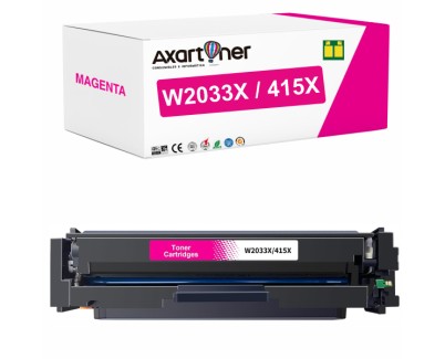 Compatible HP W2033X / 415X - CON CHIP - Magenta Cartucho de Toner para HP Color LaserJet Pro MFP M454 / M478 / M479