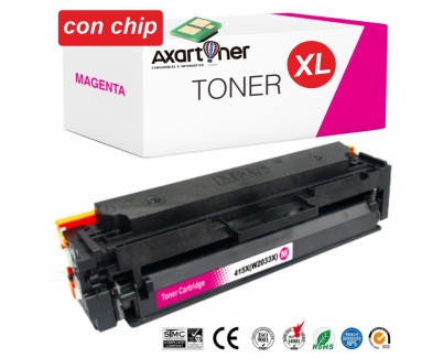 Compatible HP W2033X / 415X - CON CHIP - Magenta Cartucho de Toner para HP Color LaserJet Pro MFP M454 / M478 / M479
