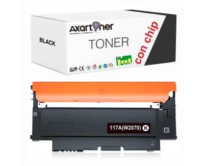 Compatible HP W2070A / 117A - CON CHIP - Negro Cartucho de Toner para HP Color Laser 150a, 150nw - MFP 178nw, 178nwg, 179fng, 179fnw, 179fwg