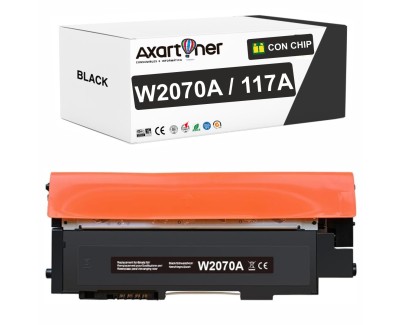 Compatible HP W2070A / 117A - CON CHIP - Negro Cartucho de Toner para HP Color Laser 150a, 150nw - MFP 178nw, 178nwg, 179fng, 179fnw, 179fwg