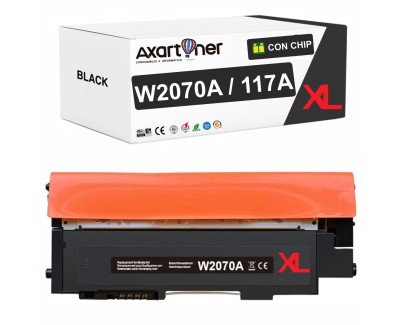 Compatible HP W2070A XL / 117A XL - CON CHIP - Negro Cartucho de Toner para HP Color Laser 150a, 150nw - MFP 178nw, 178nwg, 179fng, 179fnw, 179fwg