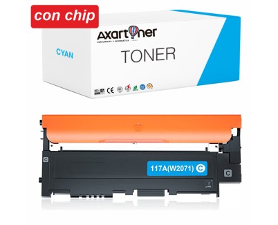 Compatible HP W2071A / 117A - CON CHIP - Cyan Cartucho de Toner para HP Color Laser 150a, 150nw - MFP 178nw, 178nwg, 179fng, 179fnw, 179fwg