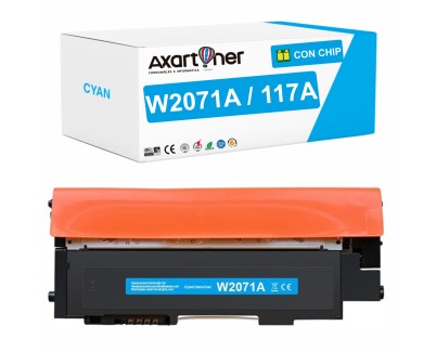 Compatible HP W2071A / 117A - CON CHIP - Cyan Cartucho de Toner para HP Color Laser 150a, 150nw - MFP 178nw, 178nwg, 179fng, 179fnw, 179fwg