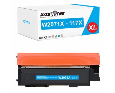 Compatible HP W2071X / 117X - CON CHIP - Cyan Cartucho de Toner para HP Color Laser 150a, 150nw - MFP 178nw, 178nwg, 179fng, 179fnw, 179fwg