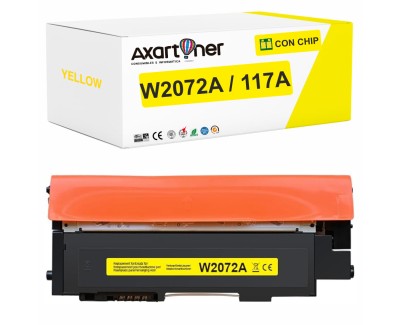 Compatible HP W2072A / 117A - CON CHIP - Amarillo Cartucho de Toner para HP Color Laser 150a, 150nw - MFP 178nw, 178nwg, 179fng, 179fnw, 179fwg