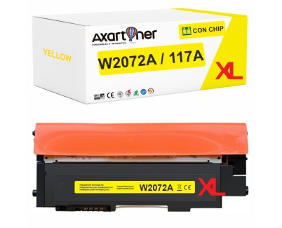Compatible HP W2072A XL / 117A XL - CON CHIP - Amarillo Cartucho de Toner para HP Color Laser 150a, 150nw - MFP 178nw, 178nwg, 179fng, 179fnw, 179fwg