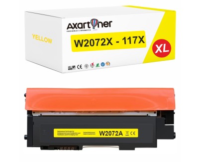 Compatible HP W2072X / 117X - CON CHIP - Amarillo Cartucho de Toner para HP Color Laser 150a, 150nw - MFP 178nw, 178nwg, 179fng, 179fnw, 179fwg