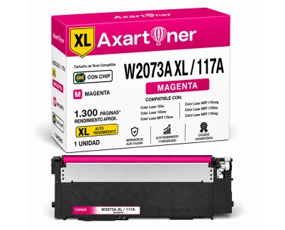 Compatible HP W2073A XL / 117A XL - CON CHIP - Magenta Cartucho de Toner para HP Color Laser 150a, 150nw - MFP 178nw, 178nwg, 179fng, 179fnw, 179fwg