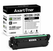 Compatible HP W2120X / 212X - CON CHIP - Negro Cartucho de Toner para HP Color LaserJet Enterprise Flow MFP M578c, Enterprise M554dn, M555dn, M555x, MFP M578dn, MFP M578f