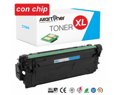 Compatible HP W2121X / 212X - CON CHIP - Cyan Cartucho de Toner para Hp Color LaserJet Enterprise M554 / M555 / M578