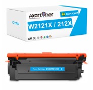 Compatible HP W2121X / 212X - CON CHIP - Cyan Cartucho de Toner para HP Color LaserJet Enterprise Flow MFP M578c, Enterprise M554dn, M555dn, M555x, MFP M578dn, MFP M578f