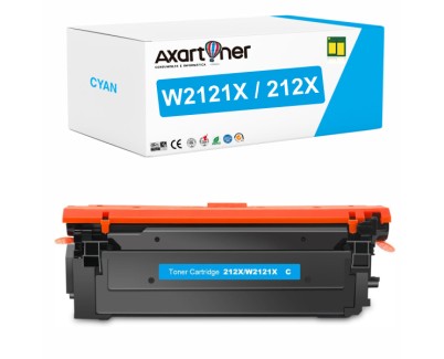 Compatible HP W2121X / 212X - CON CHIP - Cyan Cartucho de Toner para Hp Color LaserJet Enterprise M554 / M555 / M578