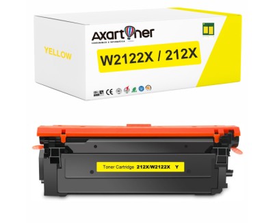 Compatible HP W2122X / 212X - CON CHIP - Amarillo Cartucho de Toner para Hp Color LaserJet Enterprise M554 / M555 / M578
