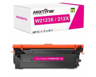 Compatible HP W2123X / 212X - CON CHIP - Magenta Cartucho de Toner para Hp Color LaserJet Enterprise M554 / M555 / M578