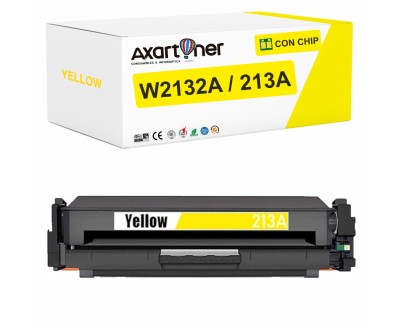 Compatible HP W2132A / 213A Amarillo Cartucho de Toner para HP Color LaserJet Enterprise 5700dn 6700dn 6701dn MFP 5800dn MFP 5800f MFP 6800dn X654 X65455 X65465 / Enterprise Flow MFP 5800zf 6800zf 6800zfsw 6801zfsw