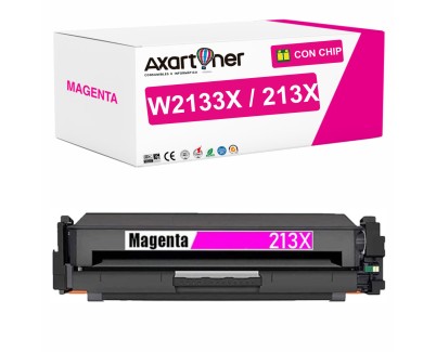 Compatible HP W2133X / 213X Magenta Cartucho de Toner para HP Color LaserJet Enterprise 5700dn 6700dn 6701dn MFP 5800dn MFP 5800f MFP 6800dn X654 X65455 X65465 / Enterprise Flow MFP 5800zf 6800zf 6800zfsw 6801zfsw