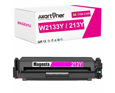 Compatible HP W2133Y / 213Y Magenta Cartucho de Toner para HP Color LaserJet Enterprise 5700dn 6700dn 6701dn MFP 5800dn MFP 5800f MFP 6800dn X654dn X65455dn X65465dn / Enterprise Flow MFP 5800zf 6800zf 6800zfsw 6801zfsw