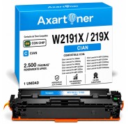 Compatible HP W2191X / 219X - CON CHIP - Cyan Cartucho de Toner para HP Color LaserJet Pro 3202dw / MFP 3302fdng / MFP 3302fdwg / MFP 3302sdwg