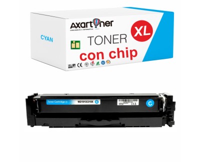 Compatible HP W2191X / 219X - CON CHIP - Cyan Cartucho de Toner para HP Color LaserJet Pro 3202 / MFP 3302