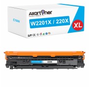 Compatible HP W2201X / 220X - con chip - Cyan Cartucho de Toner para HP Color LaserJet Pro 4202 / MFP 4302 / MFP 4303
