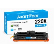 Compatible HP W2201X / 220X - con chip - Cyan Cartucho de Toner  para HP Color LaserJet Pro HP 4202dn, 4202dw, MFP 4302dw, MFP 4302fdn, MFP 4302fdw, MFP 4303dw, MFP 4303fdn, MFP 4303fdw