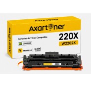 Compatible HP W2202X / 220X - con chip - Amarillo Cartucho de Toner  para HP Color LaserJet Pro HP 4202dn, 4202dw, MFP 4302dw, MFP 4302fdn, MFP 4302fdw, MFP 4303dw, MFP 4303fdn, MFP 4303fdw