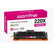Compatible HP W2203X / 220X - con chip - Magenta Cartucho de Toner  para HP Color LaserJet Pro HP 4202dn, 4202dw, MFP 4302dw, MFP 4302fdn, MFP 4302fdw, MFP 4303dw, MFP 4303fdn, MFP 4303fdw