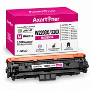 Compatible HP W2203X / 220X - con chip - Magenta Cartucho de Toner  para HP Color LaserJet Pro HP 4202dn, 4202dw, MFP 4302dw, MFP 4302fdn, MFP 4302fdw, MFP 4303dw, MFP 4303fdn, MFP 4303fdw