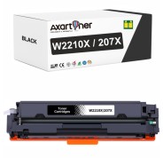 Compatible HP W2210X / W2210A - CON CHIP - Negro Cartucho de Toner 207X / 207A para HP Color LaserJet Pro M255, MFP M282, MFP M283