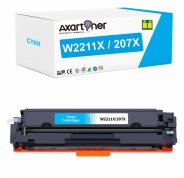 Compatible HP W2211X / W2211A - CON CHIP - Cyan Cartucho de Toner 207X / 207A para HP Color LaserJet Pro M255, MFP M282, MFP M283