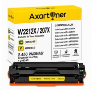 Compatible HP W2212X / W2212A - CON CHIP - Amarillo Cartucho de Toner 207X / 207A para HP Color LaserJet Pro M255dw, M255nw, MFP M282nw, MPF M283cdw, MFP M283fdn, MFP M283fdw