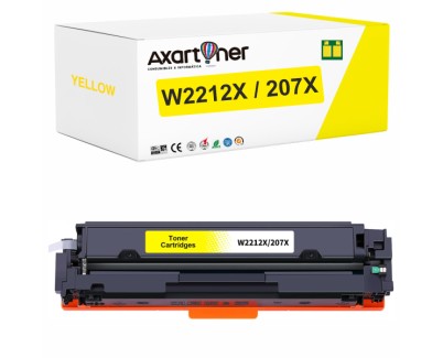 Compatible HP W2212X / W2212A - CON CHIP - Amarillo Cartucho de Toner 207X / 207A para HP Color LaserJet Pro M255, MFP M282, MFP M283
