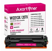 Compatible HP W2213X / W2213A - CON CHIP - Magenta Cartucho de Toner 207X / 207A para HP Color LaserJet Pro M255dw, M255nw, MFP M282nw, MPF M283cdw, MFP M283fdn, MFP M283fdw