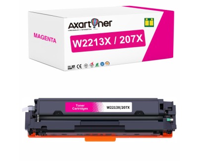 Compatible HP W2213X / W2213A - CON CHIP - Magenta Cartucho de Toner 207X / 207A para HP Color LaserJet Pro M255, MFP M282, MFP M283