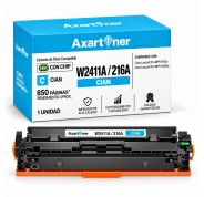 Compatible HP W2411A / 216A - CON CHIP - Cyan Cartucho de Toner para HP Color LasertJet Pro M155nw / MFP M182n / MFP M182nw / MFP M183fw