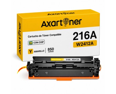 Compatible HP W2412A / 216A - CON CHIP - Amarillo Cartucho de Toner para HP Color LasertJet Pro M155nw / MFP M182n / MFP M182nw / MFP M183fw