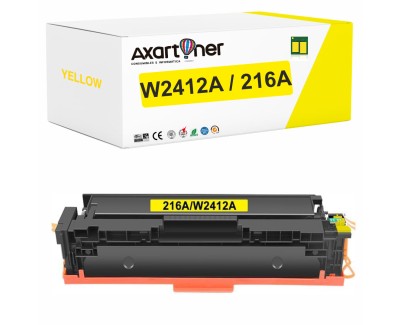 Compatible HP W2412A / 216A - CON CHIP - Amarillo Cartucho de Toner para HP Color LasertJet Pro MFP M182n, MFP M183fw