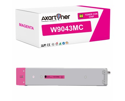 Compatible HP W9043MC Magenta Cartucho de Toner para HP Color LaserJet Managed MFP E77822dn, MFP E77822z, MFP E77825dn, MFP E77825z, MFP E77830dn, MFP E77830z