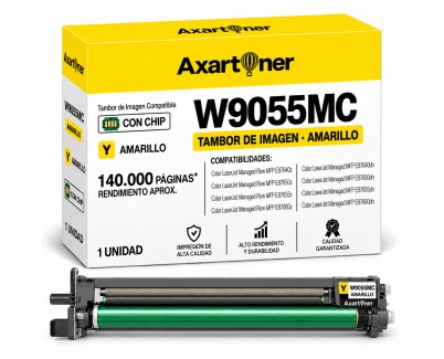 Compatible HP W9055MC Amarillo Tambor de Imagen (Drum) para HP Color LaserJet E87600, E87640, E87650, E87655, E87660, E87655