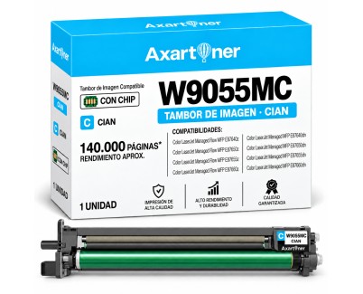 Compatible HP W9055MC Cyan Tambor de Imagen (Drum) para HP Color LaserJet E87600, E87640, E87650, E87655, E87660, E87655