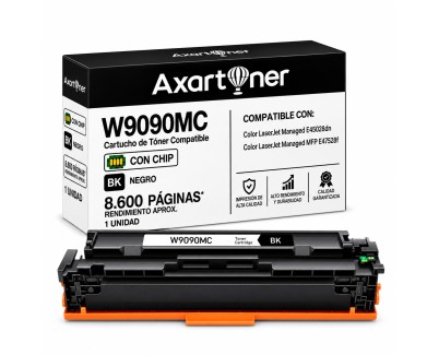 Compatible HP W9090MC Negro Cartucho de Toner para HP Color LaserJet Managed E45028dn / MFP E47528f