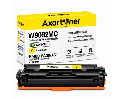 Compatible HP W9092MC Amarillo Cartucho de Toner para HP Color LaserJet Managed E45028dn / MFP E47528f