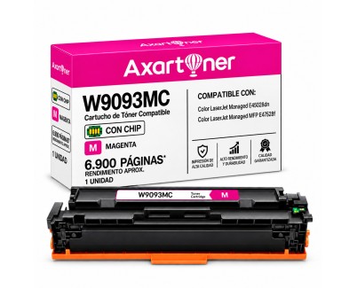 Compatible HP W9093MC Magenta Cartucho de Toner para HP Color LaserJet Managed E45028dn / MFP E47528f