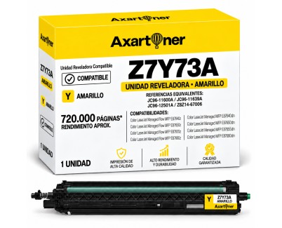 Compatible HP Z7Y73A / JC96-11600A / JC96-11639A / JC96-12501A / Z8Z14-67006 Amarillo Unidad Revelador para HP Color LaserJet E87600, E87640, E87650, E87655, E87660, E87655