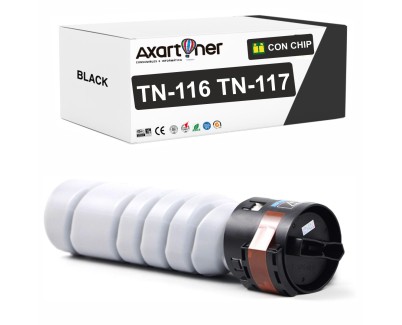 Compatible Konica Minolta Bizhub 164, 165, 185 Negro Cartucho de Toner A1UC0D0 TN116 / TN117