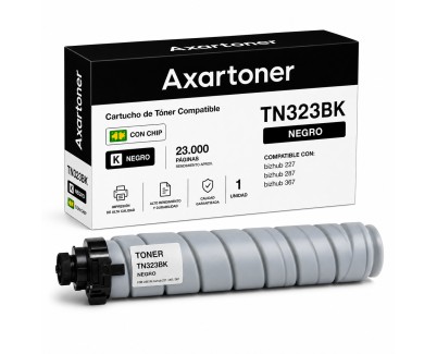 Compatible Konica Minolta Bizhub 227 / 287 / 367 Negro Cartucho de Toner A87M050 / TN-323 / TN323