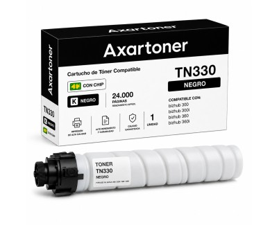 Compatible Konica Minolta Bizhub 300 300i 360 360i Cartucho de Toner Negro TN330 / AC7A030