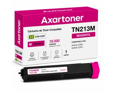 Compatible Konica Minolta Bizhub C203 / C253 Magenta Cartucho de Toner A0D7352 / TN-213M / TN213