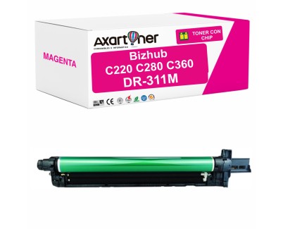 Compatible Konica Minolta Bizhub C220, C280, C360 Magenta Tambor de Imagen (Drum) A0XV0TD / DR311M / DR-311M