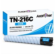 Compatible Konica Minolta Bizhub C220, C280 Cyan Cartucho de Toner A11G451 / TN216C / TN216